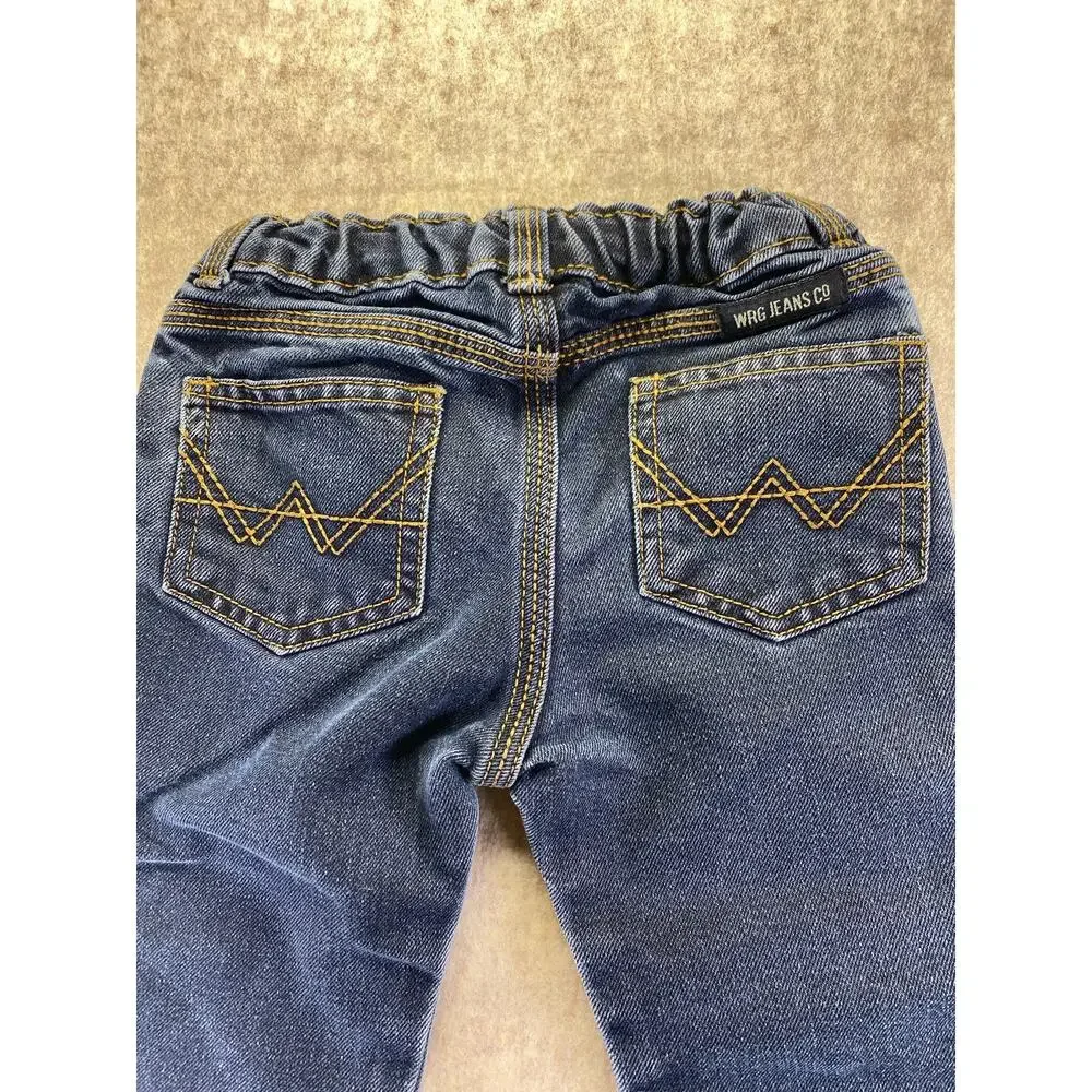 Wrangler Blue Denim Adjustable Waist Jeans Size 12 months